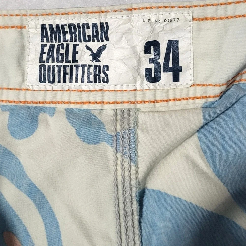 American Eagle Swim Trunks‎ Mens 34 Board Shorts Y2K Beach Tropical Summer